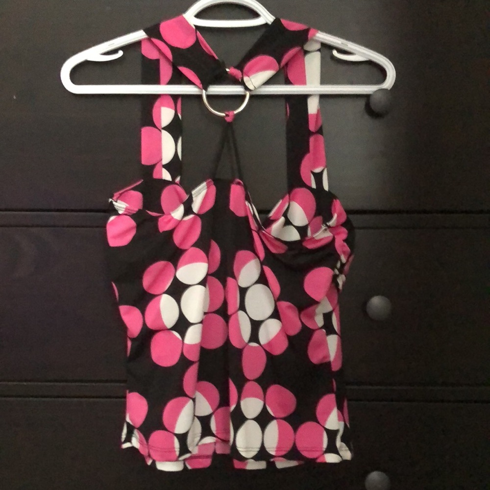 ⚫️⚪️🟣🔴Colourful Top with circle design - Picture 4 of 5